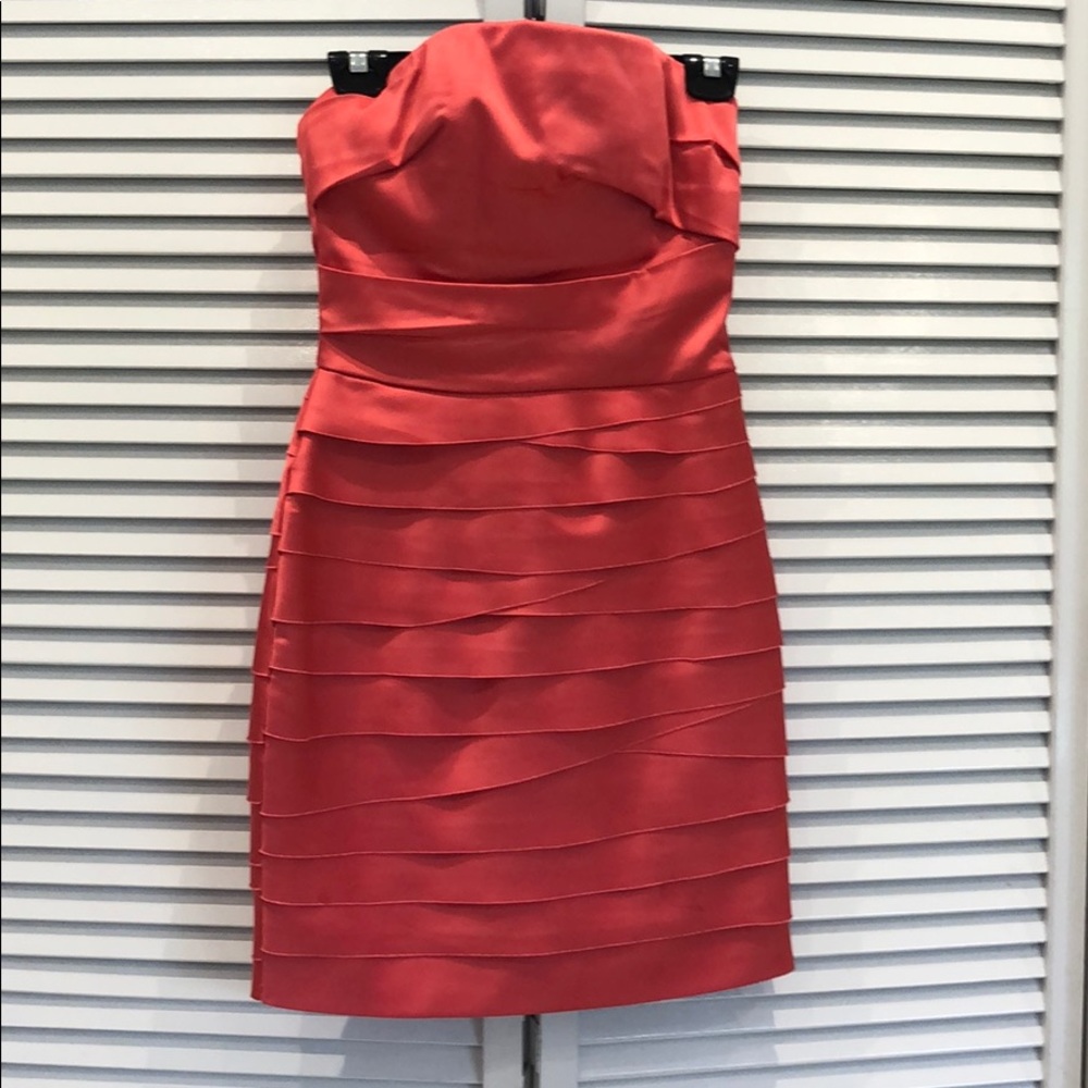 Coral mini dress